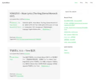Ilyricsbuzz.com(Korean and Japanese Lyrics) Screenshot