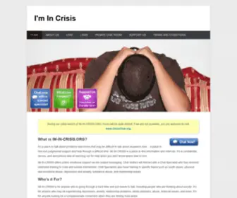 IM-In-Crisis.org(IM In Crisis) Screenshot