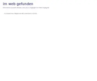 IM-Web-Gefunden.de(Im web gefunden) Screenshot