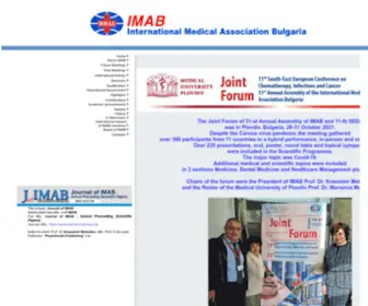 Imab-BG.org(International Medical Association Bulgaria (IMAB)) Screenshot