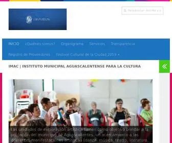 Imac.gob.mx(Instituto Municipal Aguascalentense para la Cultura) Screenshot
