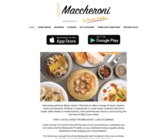 Imaccheroni.com.au(Italian Restaurant Eastern Suburbs) Screenshot