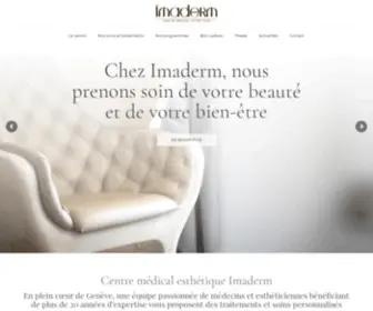 Imaderm.ch(Centre médical esthétique Genève) Screenshot