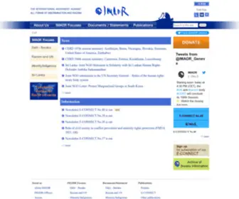 Imadr.org(International Movement Against All Forms of Discrimination and Racism) Screenshot