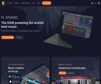 Image-Line.com(FL Studio is a Digital Audio Workstation (DAW)) Screenshot