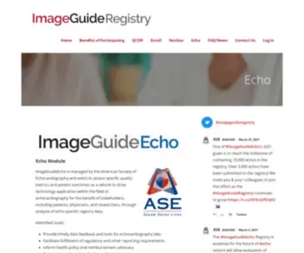 Imageguideecho.org(ImageGuide Registry) Screenshot