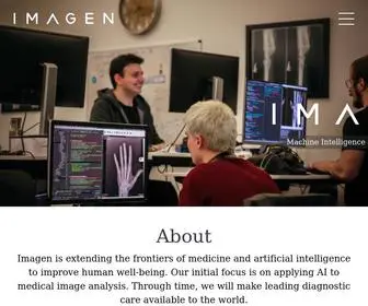 Imagen.ai(Imagen is extending the frontiers of medicine and artificial intelligence to improve human well) Screenshot