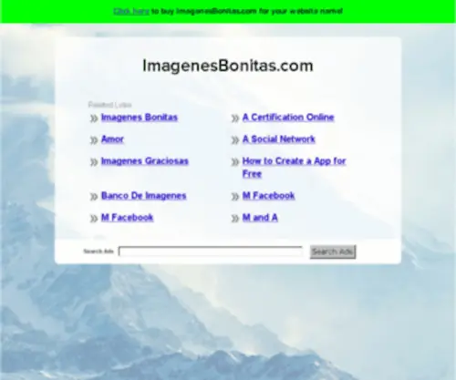 Imagenesbonitas.com(The Leading Stock Photography Site on the Net) Screenshot