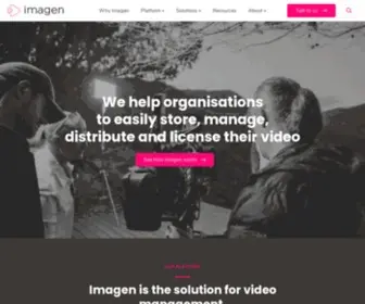 Imagenevp.com(Media Asset Management and Content Distribution) Screenshot