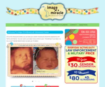 Imageofamiracle.com(Image of a Miracle 4D Ultrasound Center) Screenshot