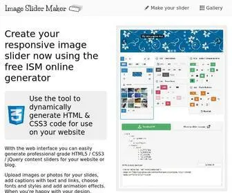 Imageslidermaker.com(Image Slider Maker) Screenshot