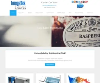 Imagetekdigitallabels.com(Digitally Printed Labels for Specialty Foods) Screenshot
