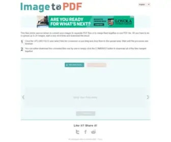 Imagetopdf.com(Convert Images to PDF Online) Screenshot