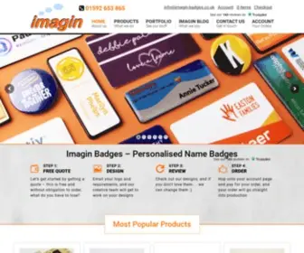 Imagin-Badges.co.uk(Imagin Products Ltd) Screenshot