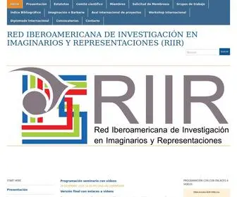 Imaginariosyrepresentaciones.com((RIIR)) Screenshot