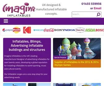 Imagine-Inflatables.com(Imagine Inflatables supplier of inflatable buildings) Screenshot