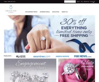 Imaginediamonds.com(Designer Engagement Rings) Screenshot