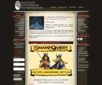 Imaginedinterprises.com(A Fantasy Publisher) Screenshot