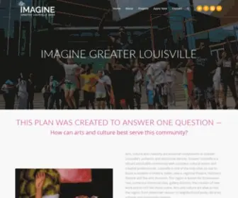 Imaginegreaterlou.org(An Arts and Culture Vision to Transform the Region) Screenshot