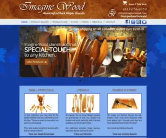 Imaginewood.com(Handcrafted Wooden Utensils) Screenshot