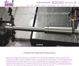 Imagomfg.com(Precision CNC Machining Company) Screenshot