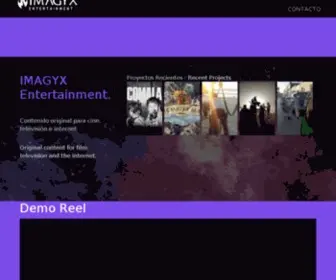 Imagyx.com(Bienvenido a IMAGYX Entertainment) Screenshot