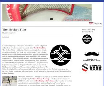 Imahockeydad.com(Hockey Dad I'm a Hockey Dad) Screenshot