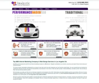 Imajestic.com(SEO Internet Marketing Company & Web Design Services in Los Angeles CA) Screenshot