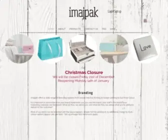 ImajPak.com(Jewellery Packaging) Screenshot