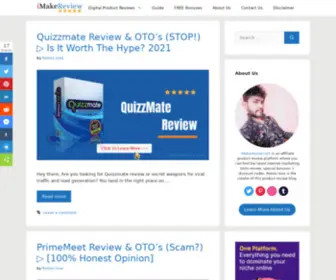 Imakereview.com(Visiting which) Screenshot