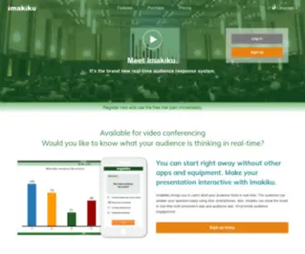 Imakiku.com(Realtime voting system) Screenshot