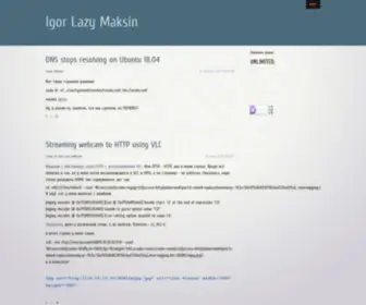 Imaksin.ru(Igor Lazy Maksin) Screenshot