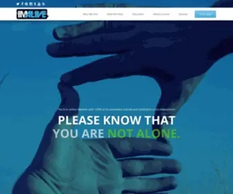 Imalive.org(An Online Crisis Network) Screenshot