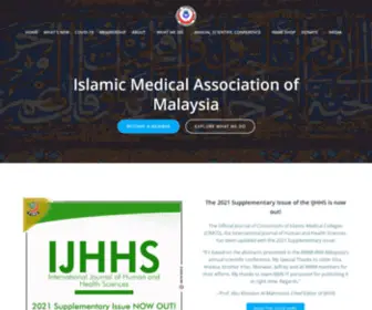 Imamalaysia.org(Islamic Medical Association of Malaysia) Screenshot