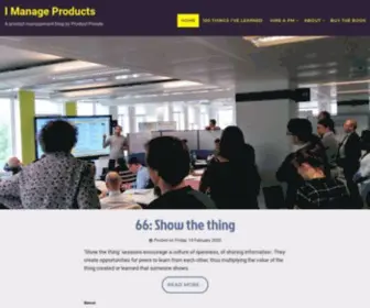 Imanageproducts.uk(I Manage Products) Screenshot