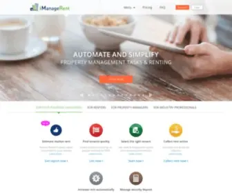 Imanagerent.com(Online Property Management) Screenshot