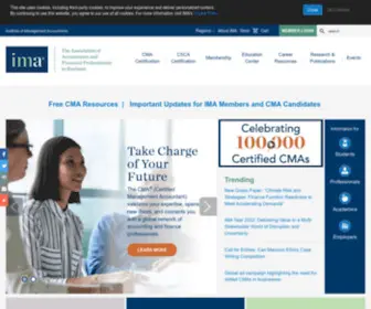 Imanet.org(IMA® (Institute of Management Accountants)) Screenshot