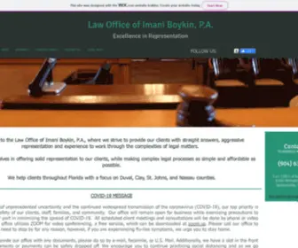 Imaniboykin.com(Law Office of Imani Boykin) Screenshot