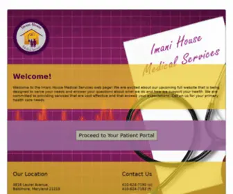 Imanihouse-MD.com(Imani House Medical Services) Screenshot