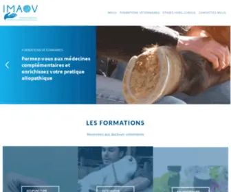 Imaov.com(Institut des médecines alternatives et ostéopathie vétérinaire) Screenshot