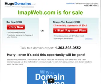 Imapweb.com(Choosing the right domain name can be overwhelming. Our personalized customer service) Screenshot