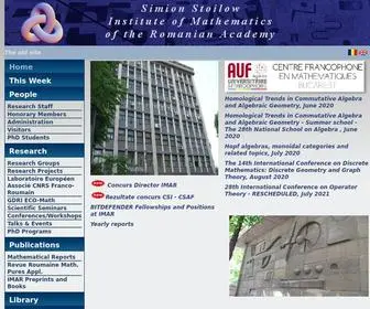 Imar.ro(Institute of Mathematics of the Romanian Academy) Screenshot