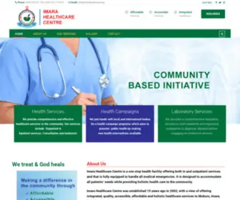 Imarahealthcare.org(Community Based Initiative) Screenshot