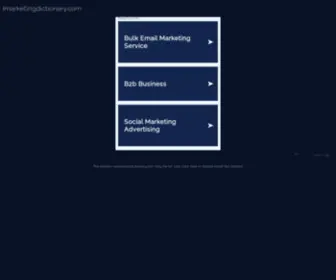 Imarketingdictionary.com(Internet Marketing Dictionary Home) Screenshot