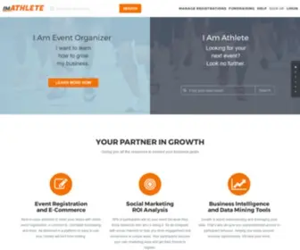Imathlete.com(Race registration and fundraising software from imATHLETE) Screenshot