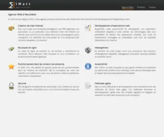 Imatt.ch(Création de sites internet et développement d'applications web) Screenshot