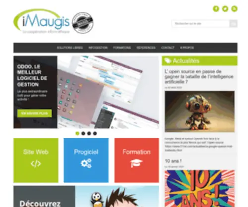 Imaugis.com(Société de Service en Logiciel Libre) Screenshot