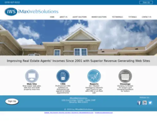 Imaxws.net(IMaxWebSolutions.com real estate web sites) Screenshot
