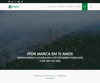 Imazon.org.br(Instituto do Homem e Meio Ambiente da Amazônia) Screenshot