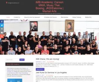 Imbacademy.com(International Martial Arts and Boxing Academy) Screenshot